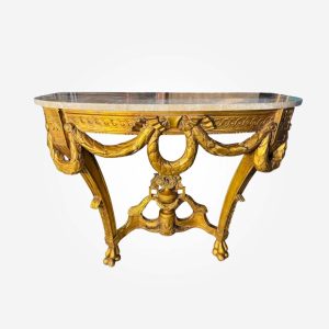 20th Century Italian Gilt Hall Table