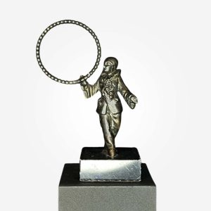 Hummelwerk Collection Francaise Bronze Sculpture By J.B Hirsch Art Deco Clown